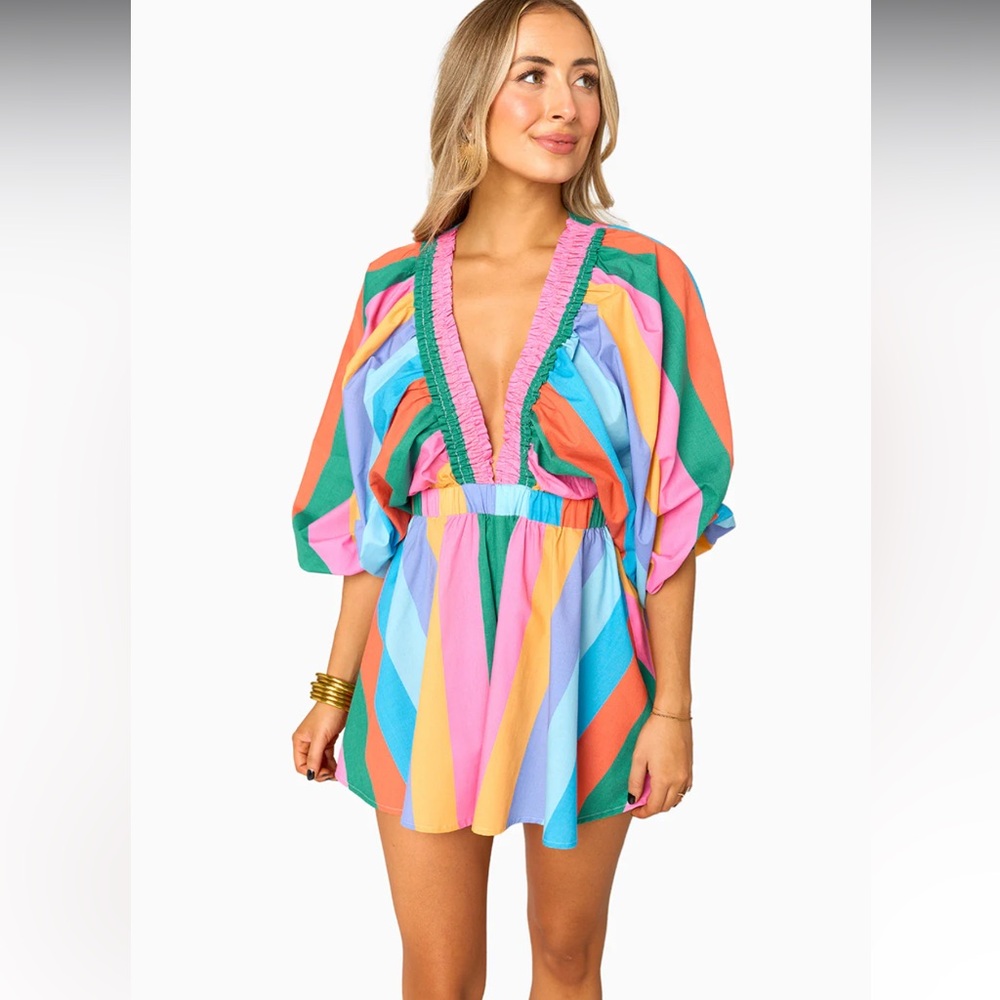 Buddy Love colorful stripe romper
